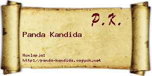 Panda Kandida névjegykártya